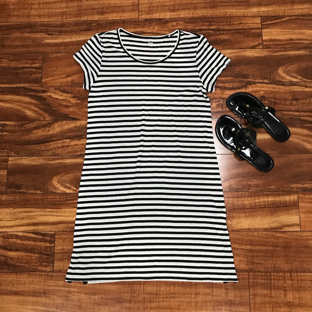 *SALE!* Uniqlo Modal Linen Striped Dress